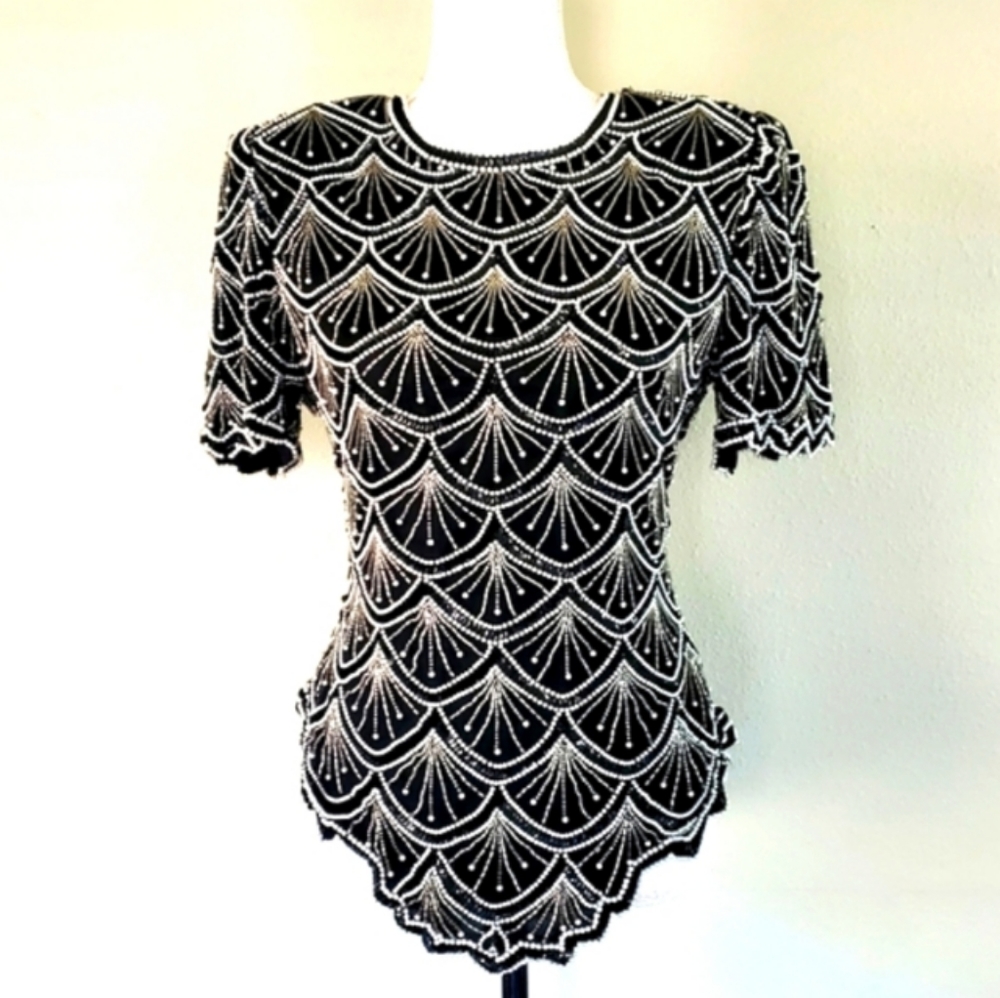Vintage Beaded Top